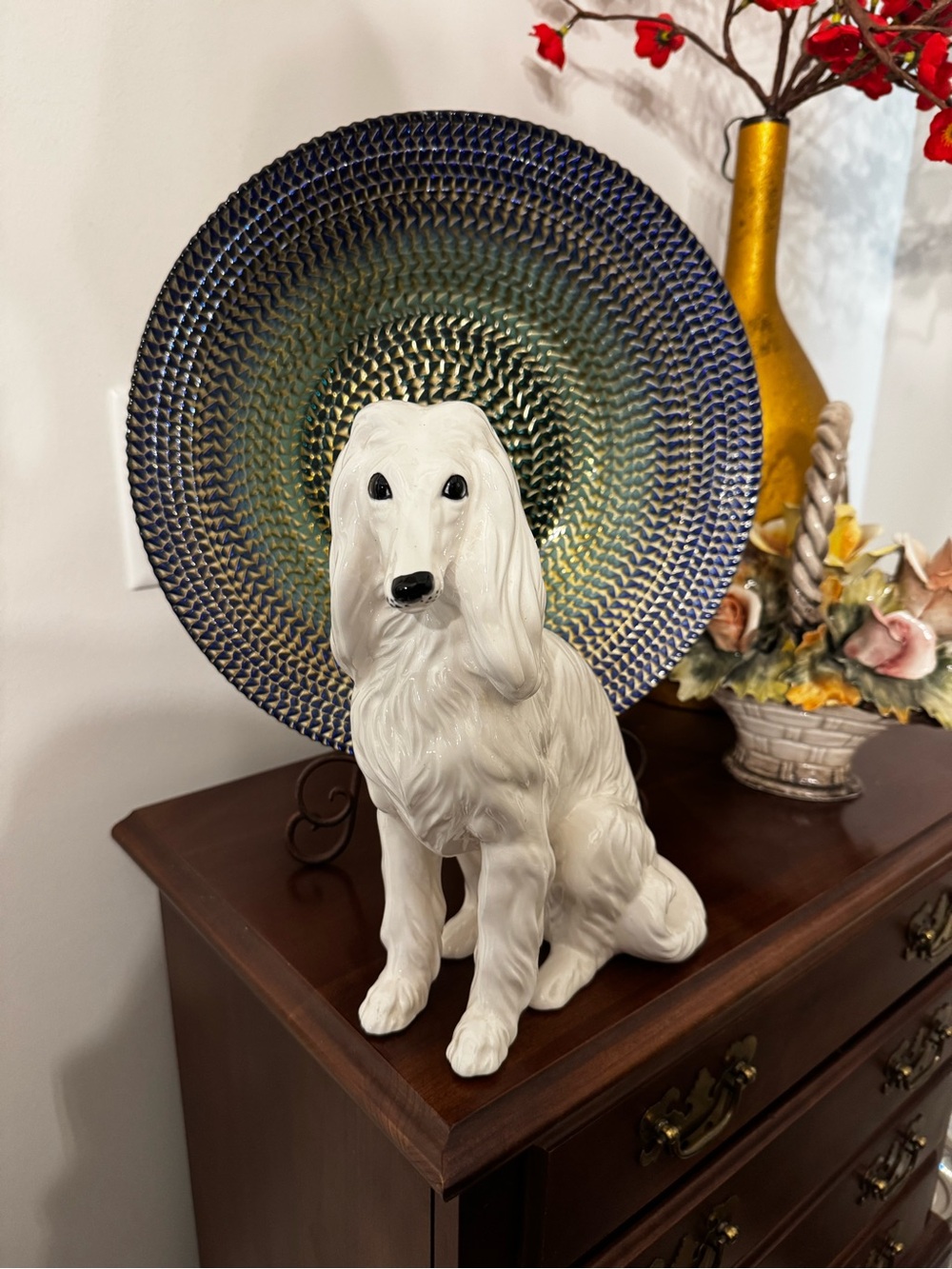 Vintage Afghan Hound Sculpture